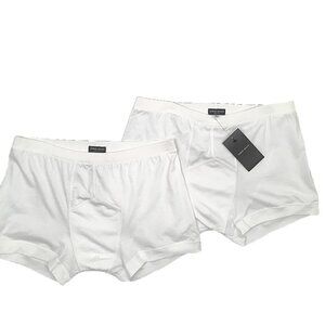 NEW Lot of 2 Pair Giorgio Armani Boxer Briefs Underwear! e 52 30  White  Italy